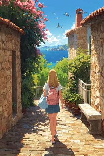 Nostalgic Ghibli Summer moodboard — generate AI images in this style