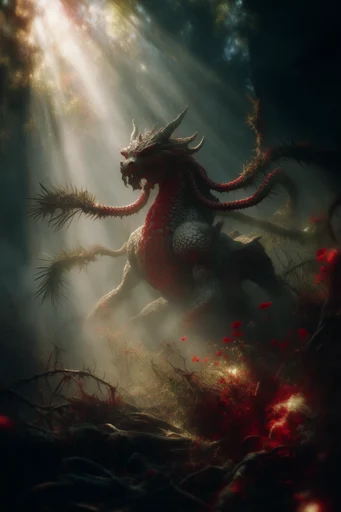Ethereal Mystical Realism style reference image — golden hour backlighting