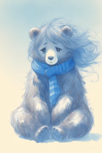Ethereal Pastel Melancholia style reference image — delicate pencil and watercolor mix