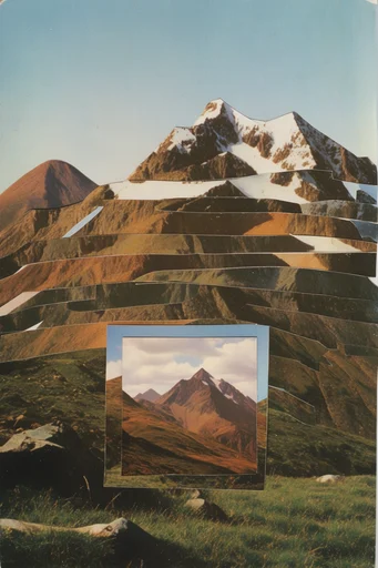 Fragmented Analog Deconstruction style reference image — deconstructed analog collage