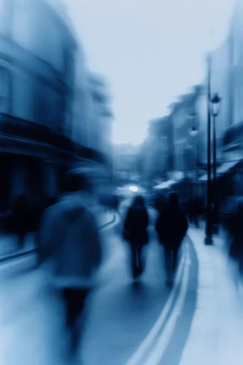 Spectral Glacial Motion style reference image — dreamlike temporal smear