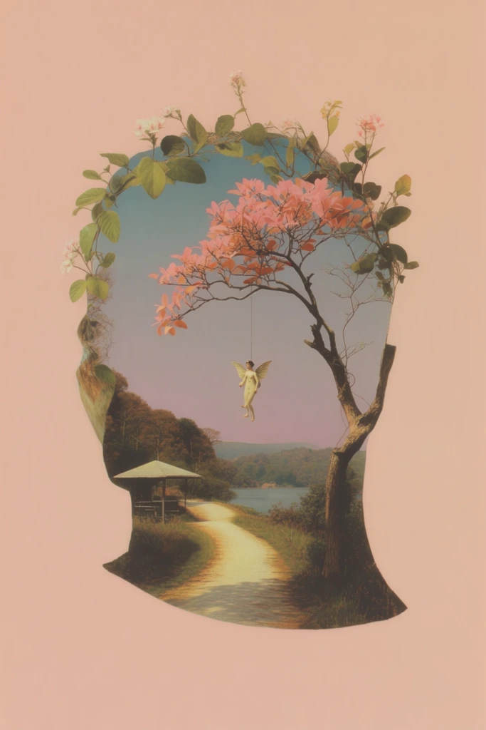Surreal Botanical Archive style AI image example 2