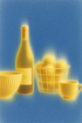 Luminous Airbrushed Minimalism style reference image — soft-focus airbrush texture