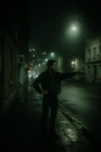 Cinematic Nocturnal Noir style reference image — cinematic film grain