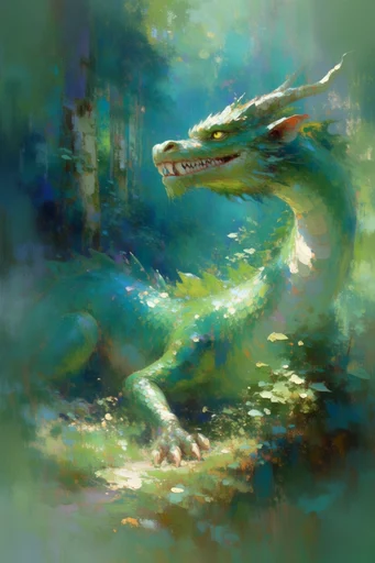 Luminous Impressionist Wilderness style reference image — textured impasto brushstrokes