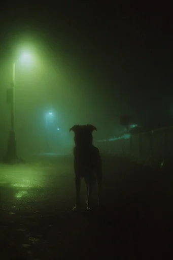 Cinematic Acid Nocturne style reference image — eerie liminal spaces