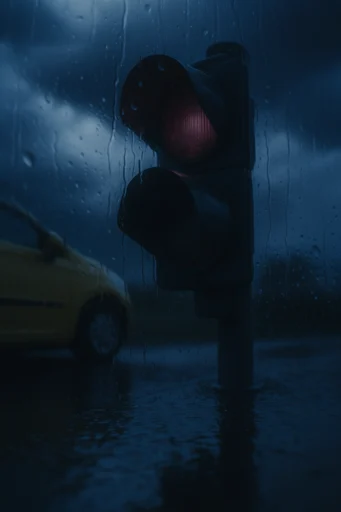 Cinematic Glacial Noir style reference image — shallow depth of field