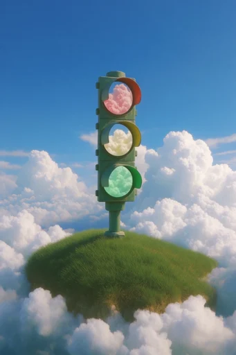 Surreal Pastoral Dreamscapes style reference image — anime-influenced serenity