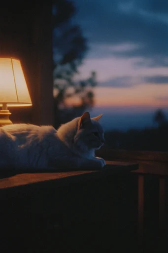 Cinematic Twilight Noir style reference image — soft focus bokeh