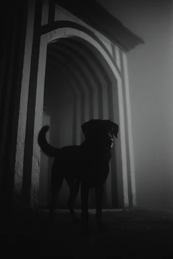 Atmospheric Monochromatic Noir style reference image — atmospheric noir