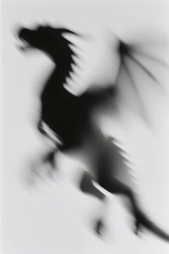 Ethereal Monochrome Motion style reference image — smudged charcoal texture