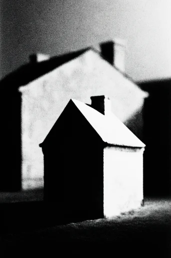 Monochrome Brutalist Minimalism style AI image example 4