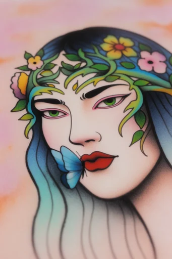 Neon Surreal Folklore moodboard — generate AI images in this style