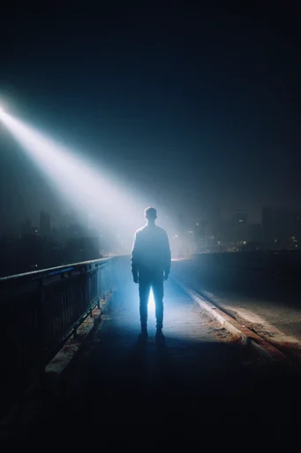 Cinematic Nocturnal Minimalism style reference image — cinematic night photography