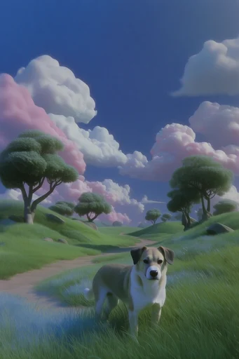 Ethereal Pastel Surrealism style reference image — vibrant sky gradient