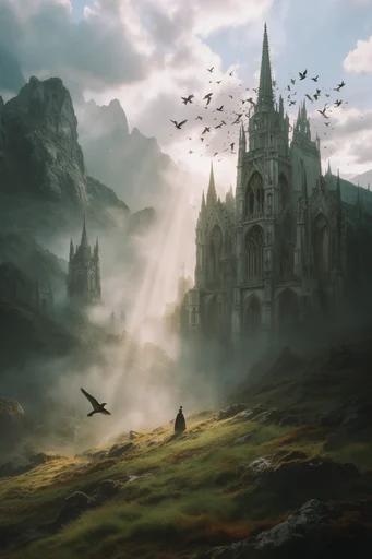 Monolithic Atmospheric Romanticism style reference image — muted earth tones