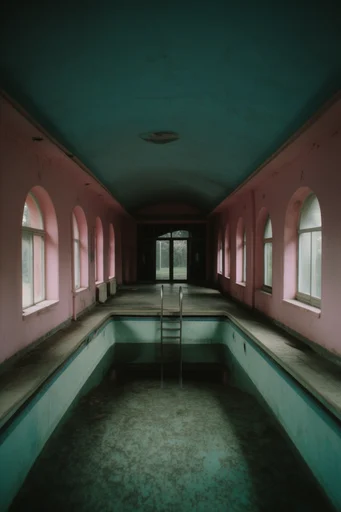 Uncanny Liminal Pastel style AI image example 2