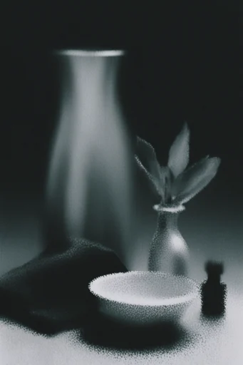 Spectral Noir Distortion style reference image — motion blur