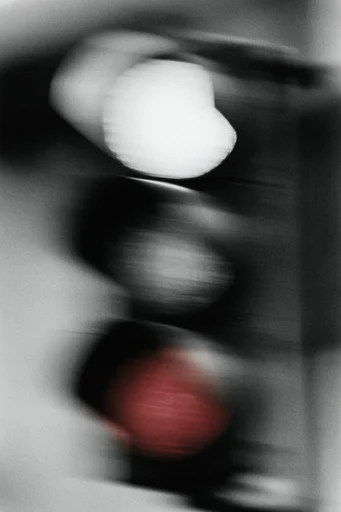 Kinetic Spectral Noir style reference image — heavy motion blur