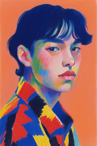 Expressive Neo-Fauvist Textures moodboard — generate AI images in this style
