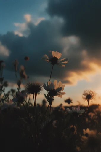Nostalgic Amber Cinematic style reference image — low-angle composition