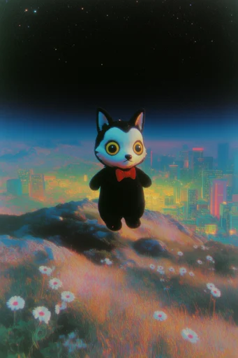 Nocturnal Retro-Surreal Cosmicism style AI image example 3
