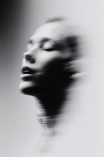 Fragmented Monochrome Surrealism moodboard — generate AI images in this style