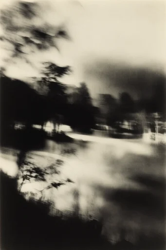 Spectral Monochrome Noir style reference image — heavy film grain