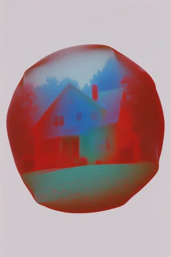 Chromatic Thermal Surrealism style AI image example 4