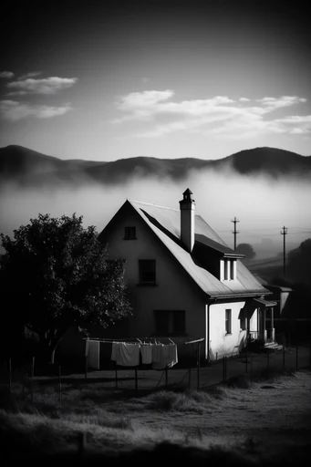 Cinematic Chiaroscuro Noir style AI image example 4