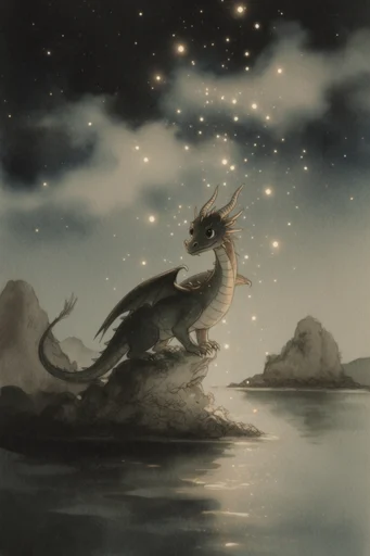 Ethereal Celestial Storybook style reference image — soft textured brushwork