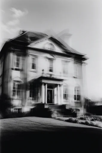 Monochrome Glitch Surrealism style reference image — high-contrast chiaroscuro