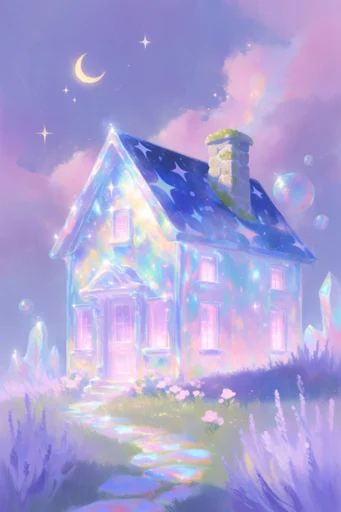 Luminous Ethereal Pastel style AI image example 4