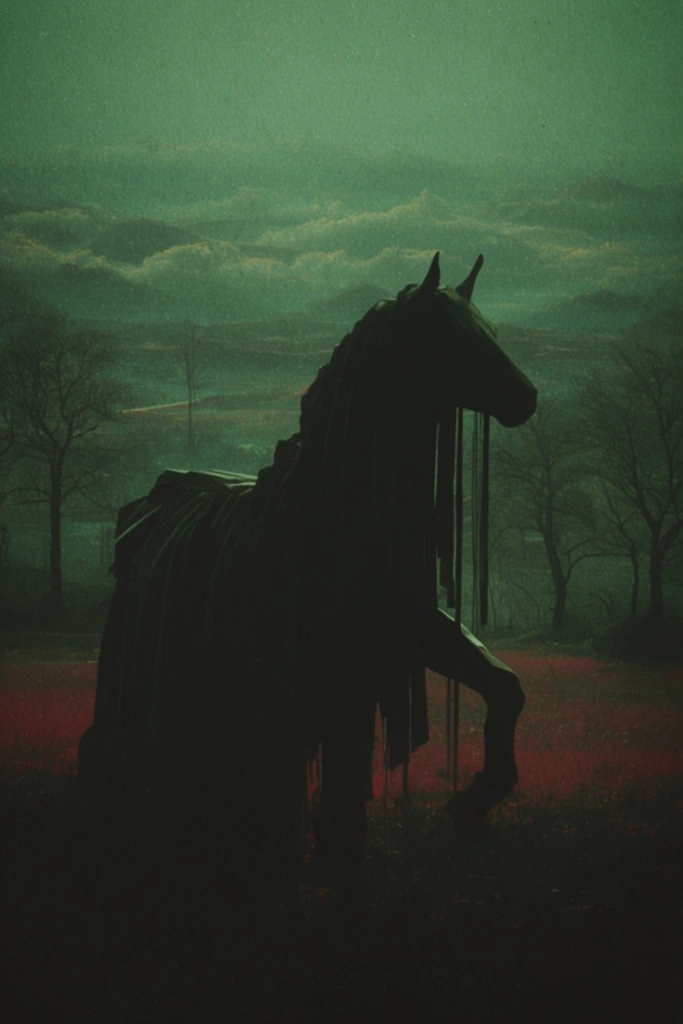 Dystopian Gothic Noir style AI image example 3