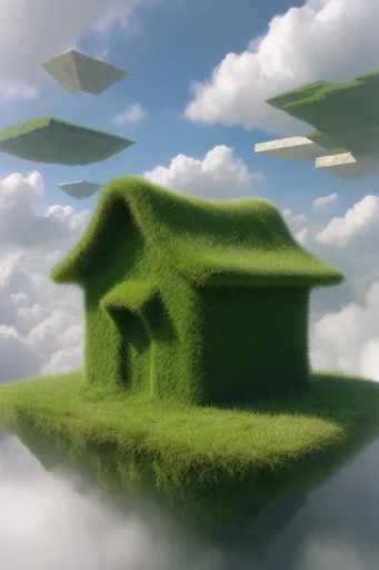 Minimalist Eco Surrealism style AI image example 4