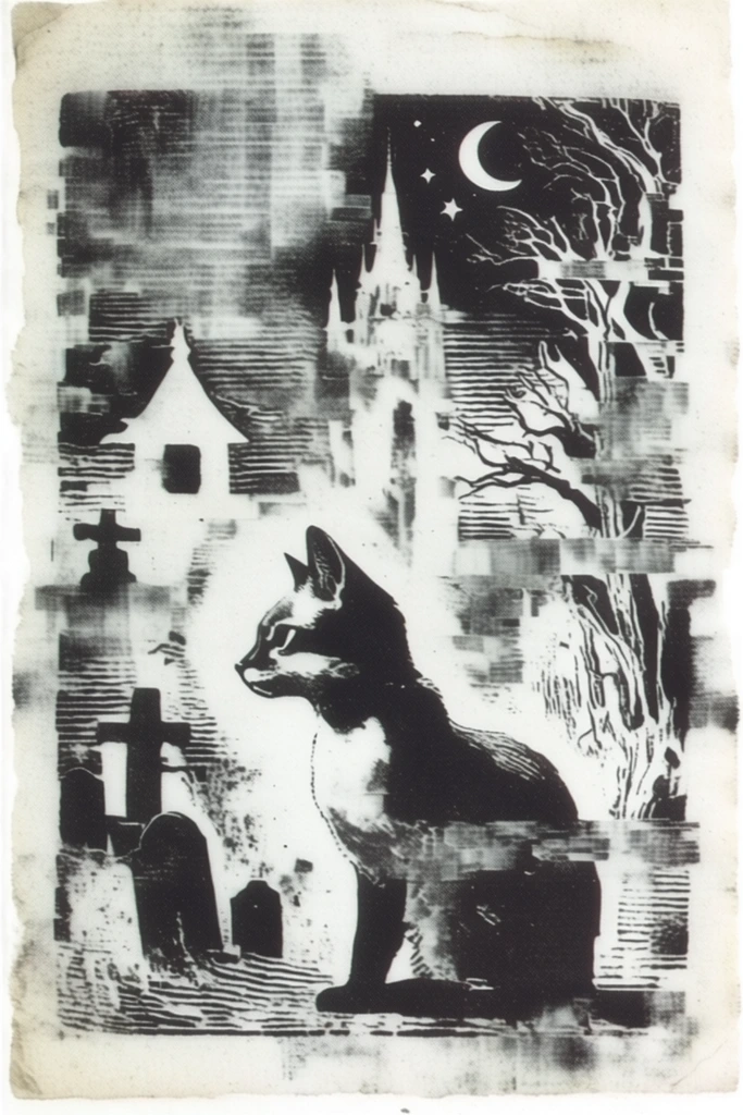 Distressed Analog Occultism style AI image example 3