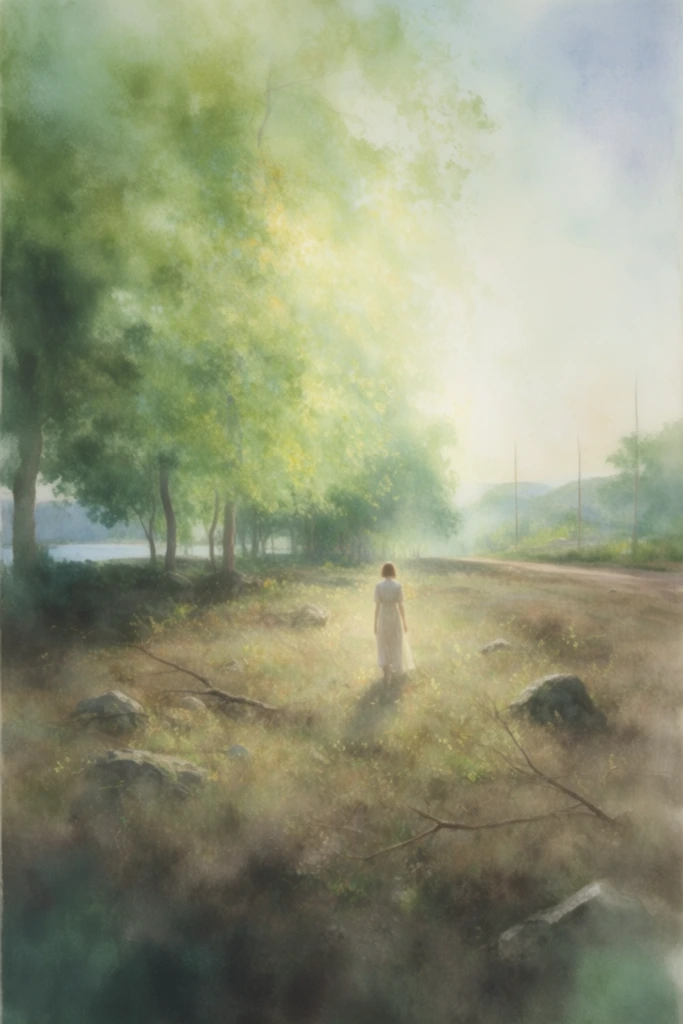 Luminous Impressionist Wilderness style AI image example 1