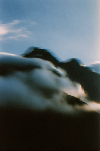 Spectral Analog Glitch style reference image — heavy analog film grain