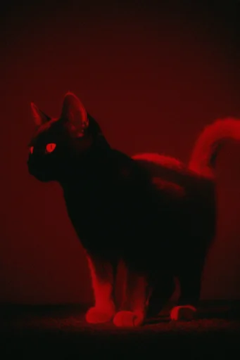Crimson Noir Nocturne style reference image — ominous silhouettes