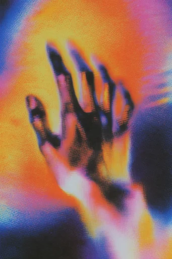 Corrupted Neon Dreamcore style reference image — chromatic aberration