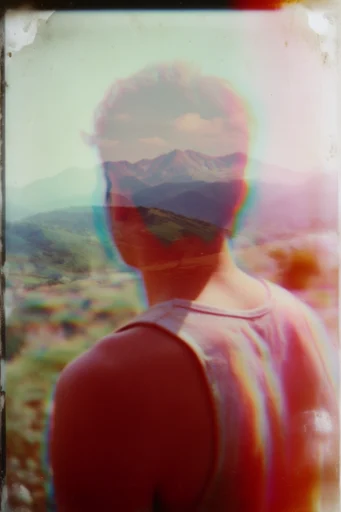 Ethereal Analog Decay style reference image — expired polaroid texture