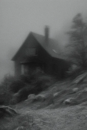 Ethereal Monochrome Noir style AI image example 4