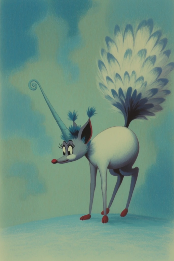 Melancholic Surrealist Minimalism style AI image example 3