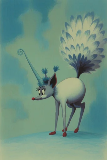 Melancholic Surrealist Minimalism style AI image example 3