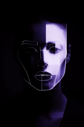 Monolithic Neon Minimalism style reference image — high-contrast chiaroscuro