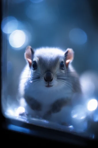 Ethereal Nocturnal Cyan style reference image — shallow depth of field