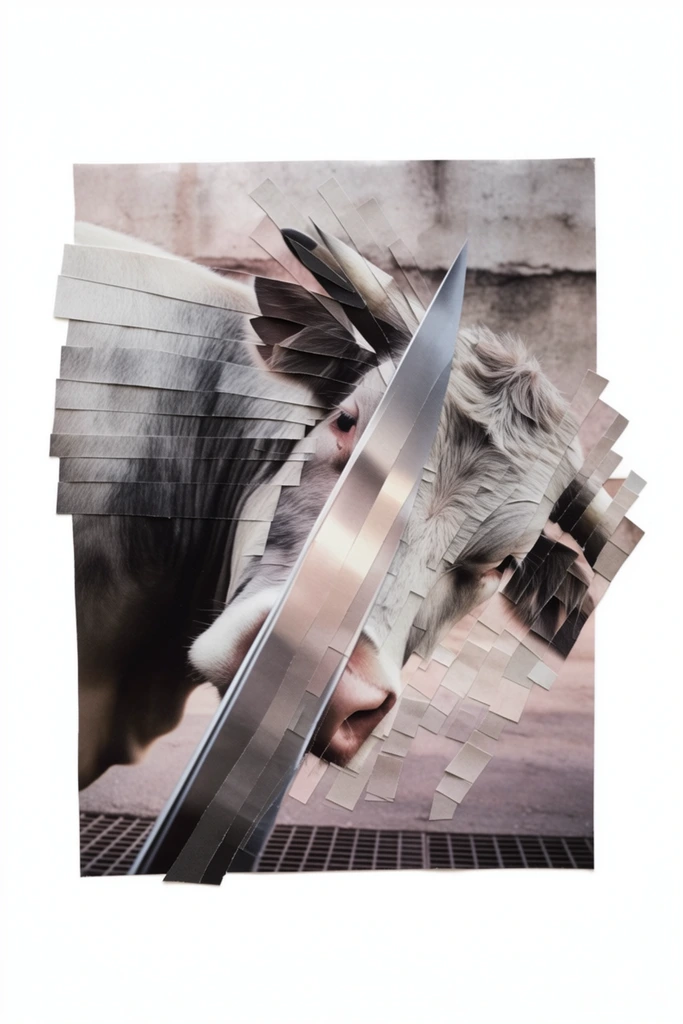 Fragmented Optical Surrealism style AI image example 3