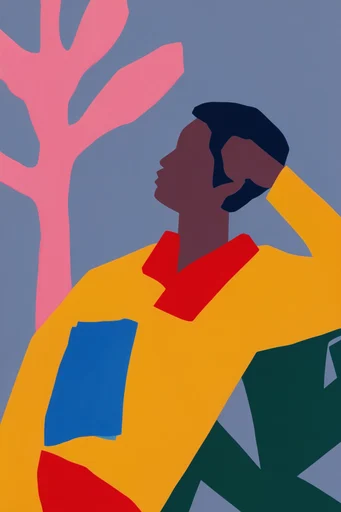 Modernist Paper Cutout moodboard — generate AI images in this style