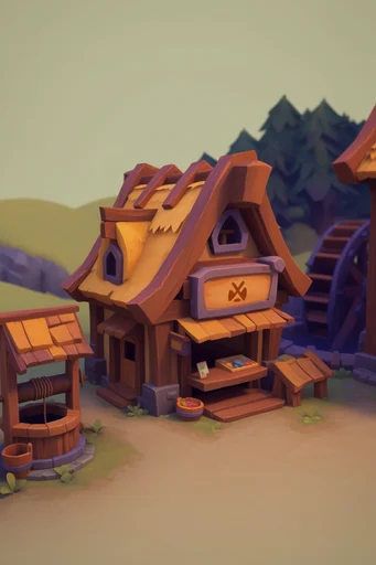 Cozy Stylized Fantasy style AI image example 2