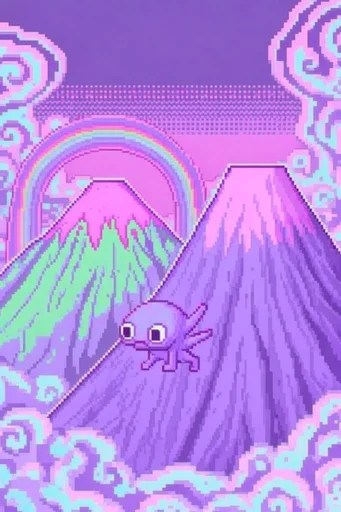 Retro Pixel Surrealism style reference image — pixel art
